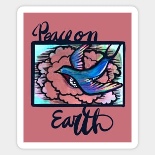 Swallow Peace on Earth Bird Magnet